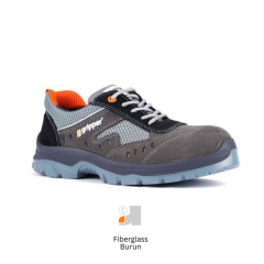 Mekap Pro Gripper Lena GPR-70 S1 SRC Süet Deri ve Tekstil Fiberglass Burun Spor İş Ayakkabısı