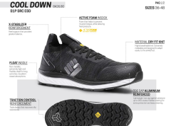 Toworkfor Cool Down Black S1P | SRC | ESD İş Ayakkabısı