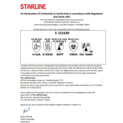 Starline E-151630 Naylon + Spandeks Isı Dirençli Kimyasal İş Eldiveni