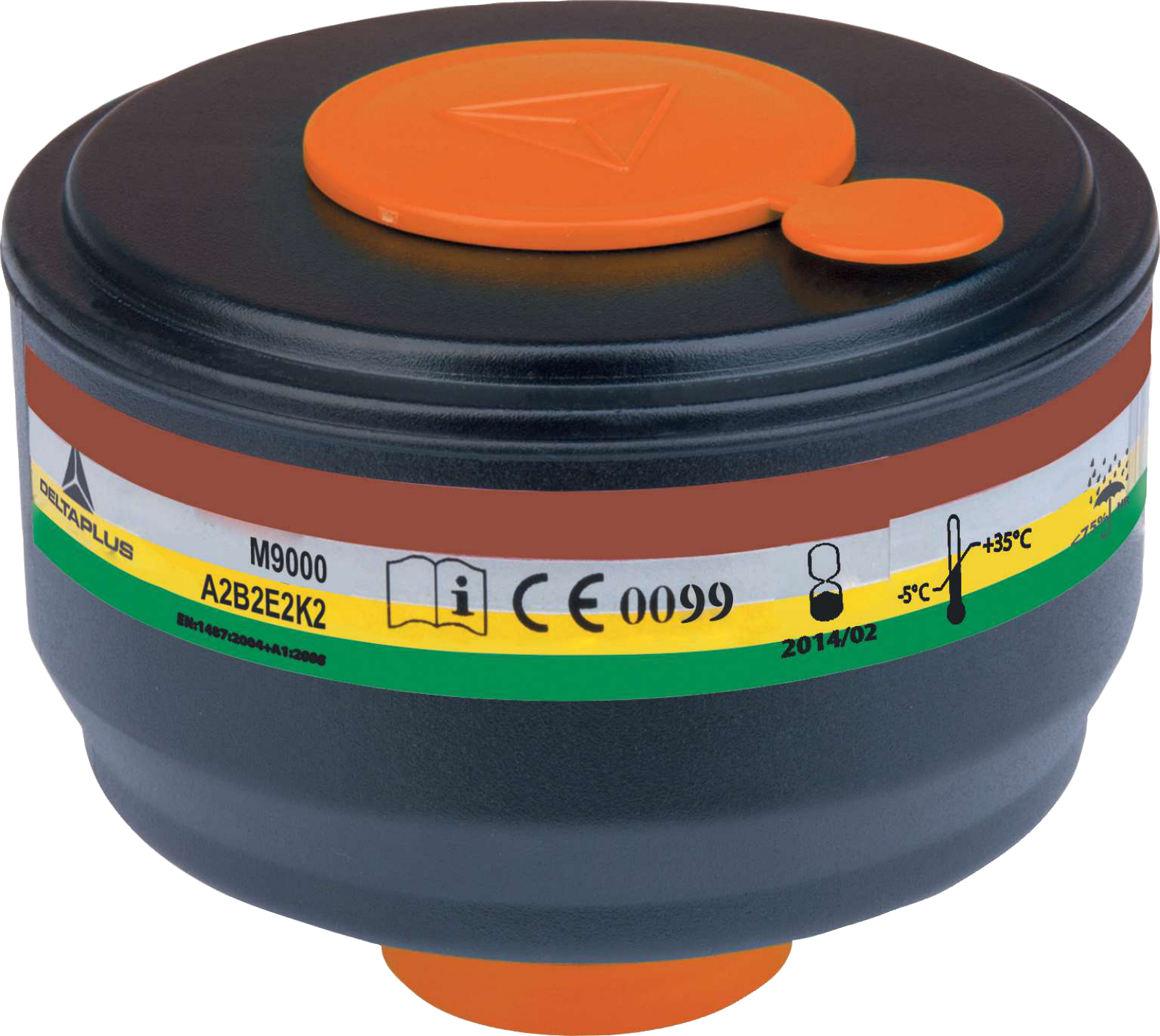 Delta Plus M900 Abek2 Tam Yüz Maskeler İçin A2B2E2K2 Filtre 4'Lü Paket